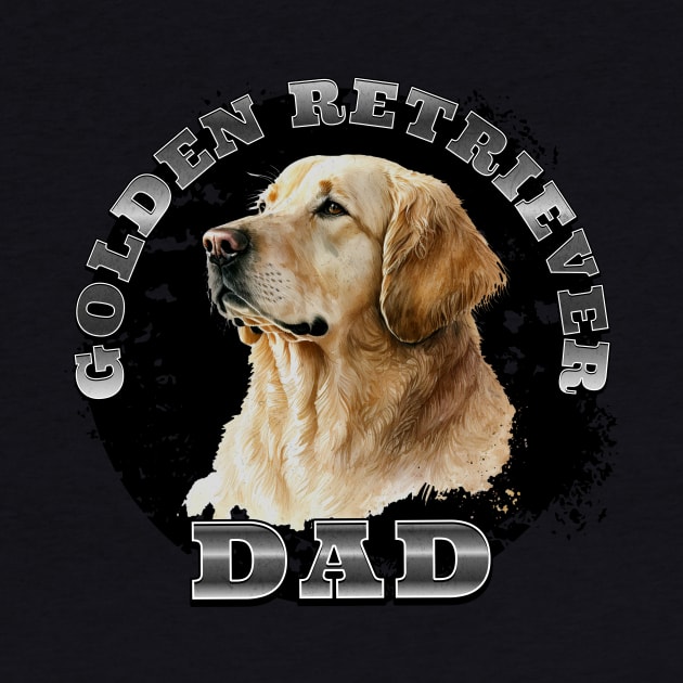 Golden Retriever Dad by MEWRCH
